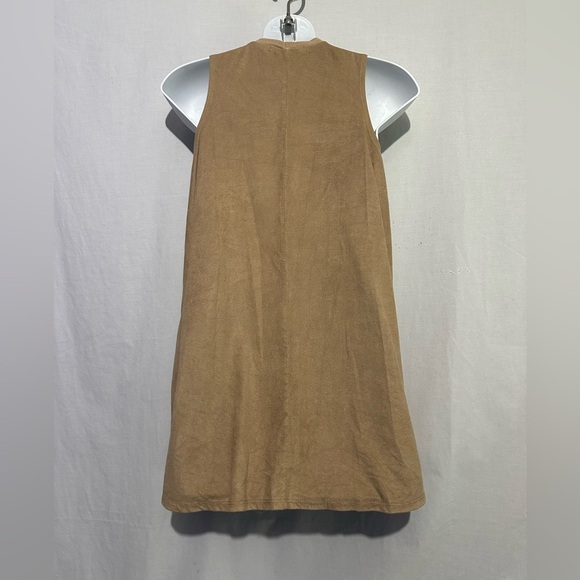 Gaze Tan Graphic Print Asymmetrical Dress Size S - Picture 3 of 4